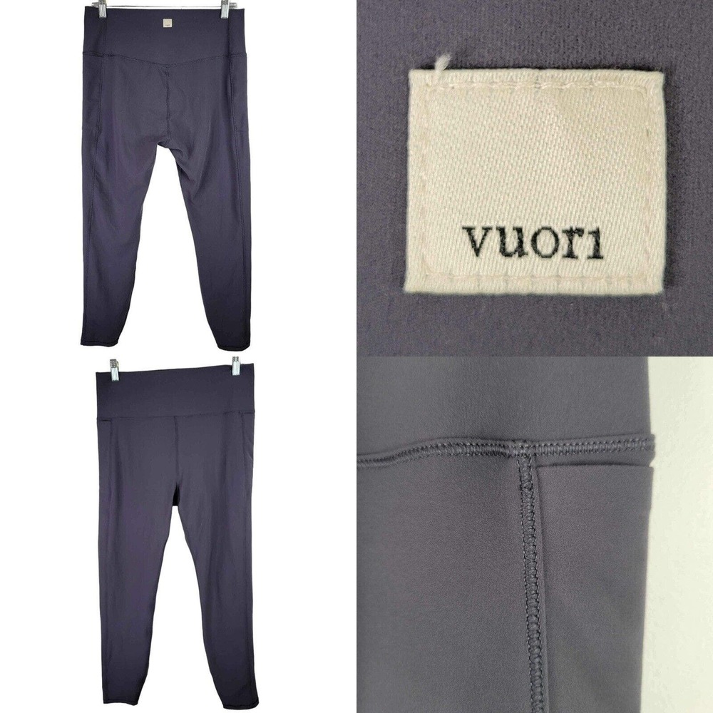 Vuori Studio Pocket Leggings 7/8 High Rise Gray Size M/L 30 X 25 Workout